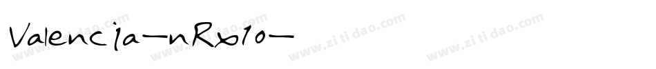Valencia-nRx10字体转换