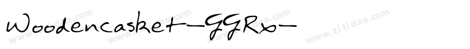 Woodencasket-JJRx字体转换