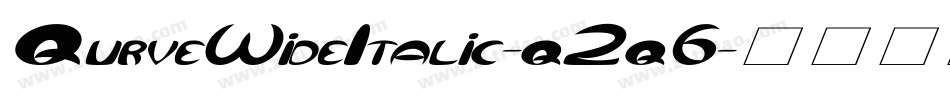 QurveWideItalic-q2q6字体转换