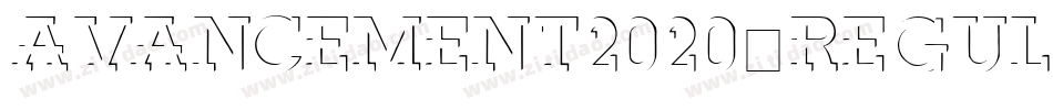 Avancement2020-Regular(1-5)字体转换