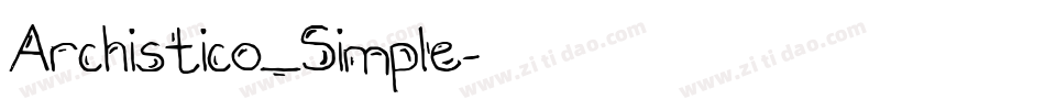 Archistico_Simple字体转换
