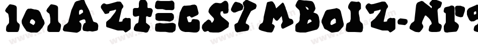 101AztecSymbolz-nr94字体转换
