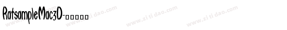 RatsampleMac3D字体转换