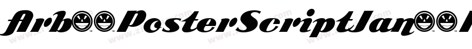 Arb85PosterScriptJan39Normal-vrZM字体转换