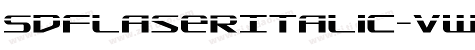 SdfLaserItalic-vWmM字体转换