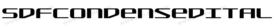 SdfCondensedItalic-gKxq字体转换