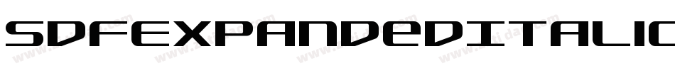 SdfExpandedItalic-13GL字体转换