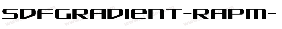 SdfGradient-RapM字体转换