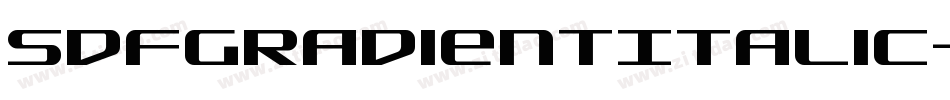 SdfGradientItalic-BKWV字体转换