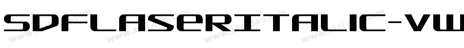 SdfLaserItalic-vWmM字体转换