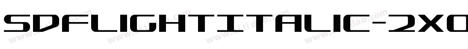 SdfLightItalic-2xOl字体转换