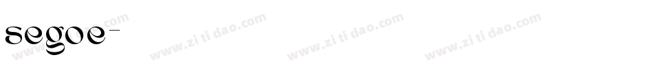 segoe字体转换