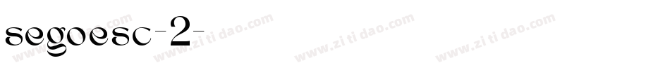 segoesc-2字体转换