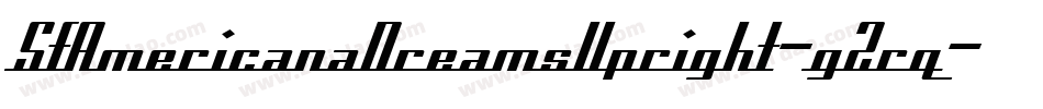 SfAmericanaDreamsUpright-g2rq字体转换 SfAmericanaDreamsUpright-g2rq字体转换