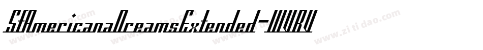 SfAmericanaDreamsExtended-WVBV字体转换