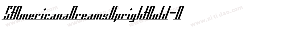 SfAmericanaDreamsUprightBold-OEDO字体转换 SfAmericanaDreamsUprightBold-OEDO字体转换
