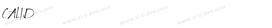 CALID字体转换
