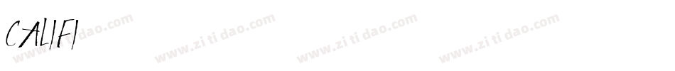 CALIFI字体转换