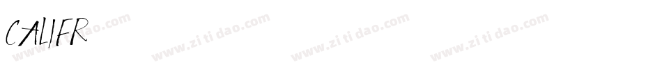 CALIFR字体转换