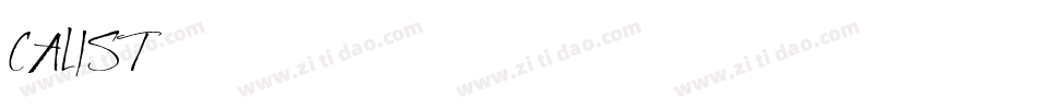 CALIST字体转换