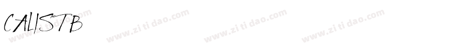 CALISTB字体转换