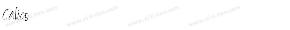 Calico字体转换