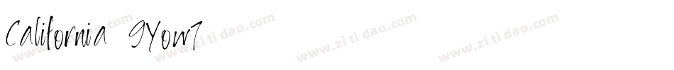 California-9Yow7字体转换