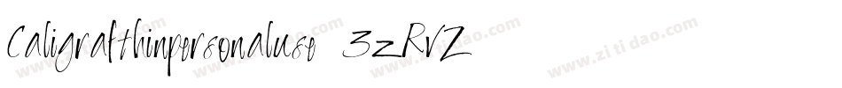 Caligrafthinpersonaluse-3zRvZ字体转换