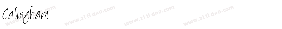 Calingham字体转换