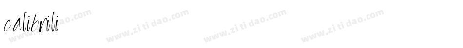 calibrili字体转换 calibrili字体转换
