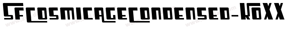 SfCosmicAgeCondensed-K0XX字体转换