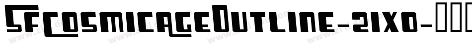 SfCosmicAgeOutline-21xo字体转换