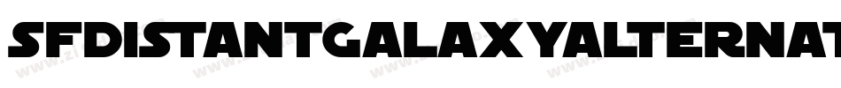 SfDistantGalaxyAlternateItalic-3RDM字体转换