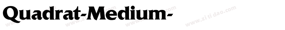 Quadrat-Medium字体转换