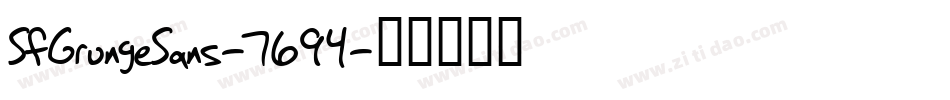 SfGrungeSans-7694字体转换 SfGrungeSans-7694字体转换
