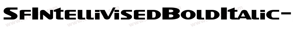 SfIntellivisedBoldItalic-jREy字体转换