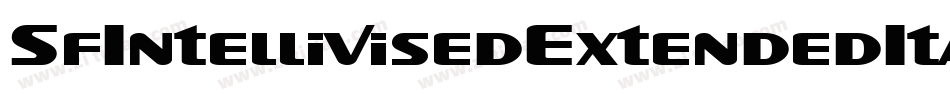 SfIntellivisedExtendedItalic-JWRK字体转换