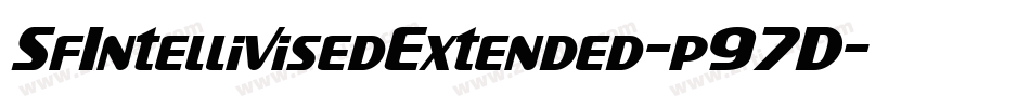 SfIntellivisedExtended-p97D字体转换