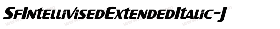 SfIntellivisedExtendedItalic-JWRK字体转换