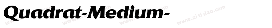 Quadrat-Medium字体转换