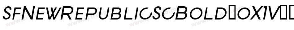 SfNewRepublicScBold-oX1V字体转换 SfNewRepublicScBold-oX1V字体转换