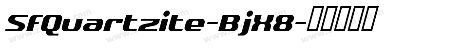 SfQuartzite-BjX8字体转换