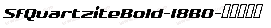 SfQuartziteBold-l8B0字体转换