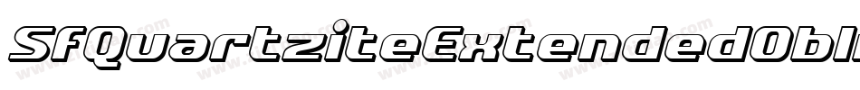 SfQuartziteExtendedOblique-RqX6字体转换 SfQuartziteExtendedOblique-RqX6字体转换