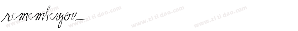 RememberYou字体转换