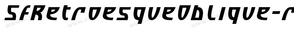 SfRetroesqueOblique-rrDL字体转换