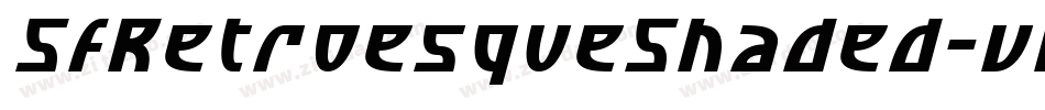 SfRetroesqueShaded-vRX4字体转换