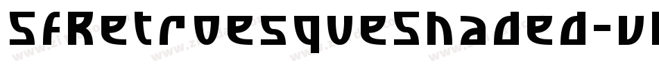 SfRetroesqueShaded-vRX4字体转换