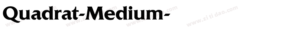 Quadrat-Medium字体转换
