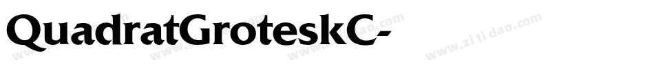 QuadratGroteskC字体转换